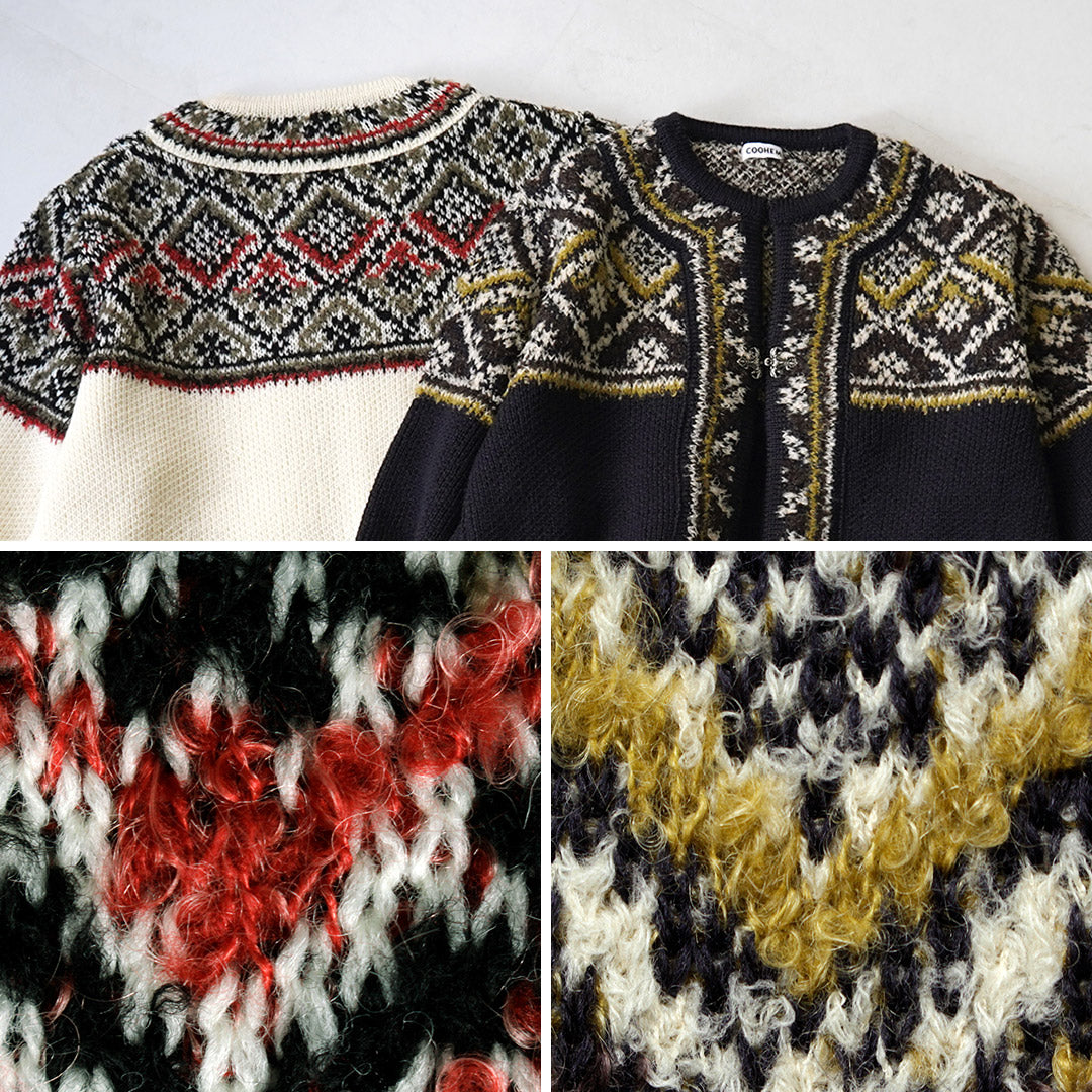 COOHEM（コーヘン） ノルウィージャン ニットカーディガン