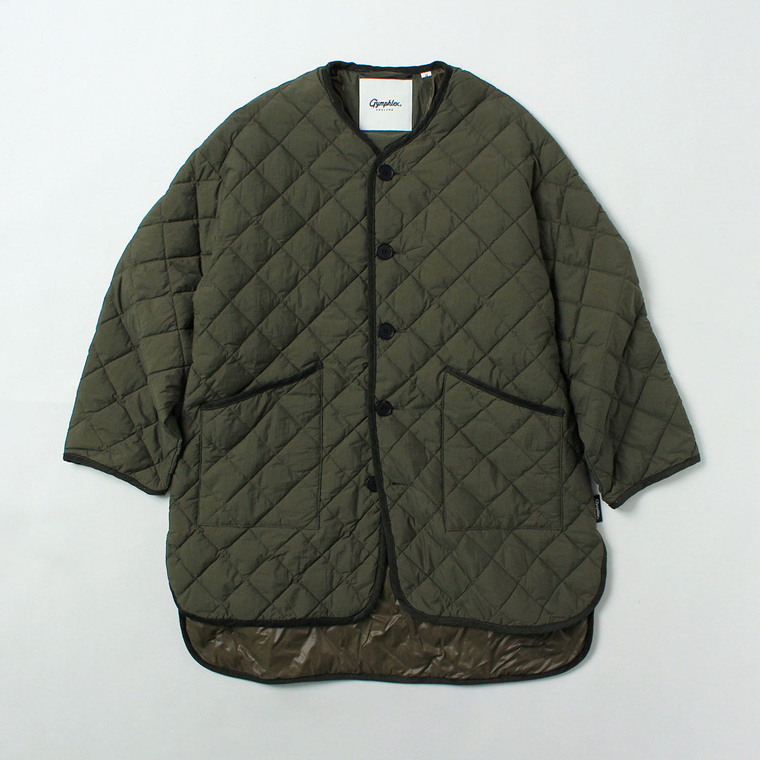 GYMPHLEX（ジムフレックス） ノーカラー キルトジャケット