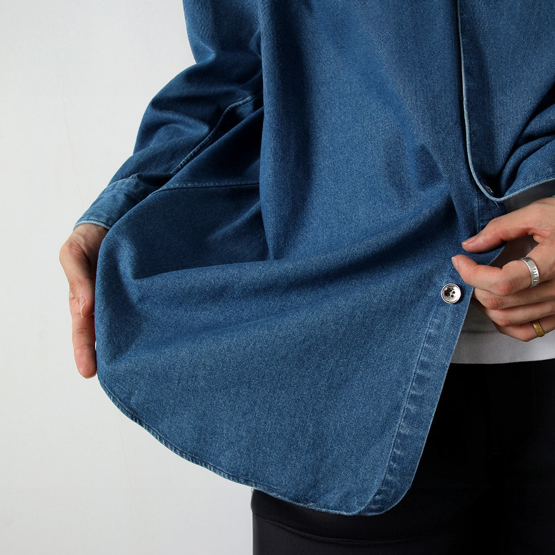 FUJITO（フジト） 8ozデニム ビッグサイズシャツ / レギュラーカラー