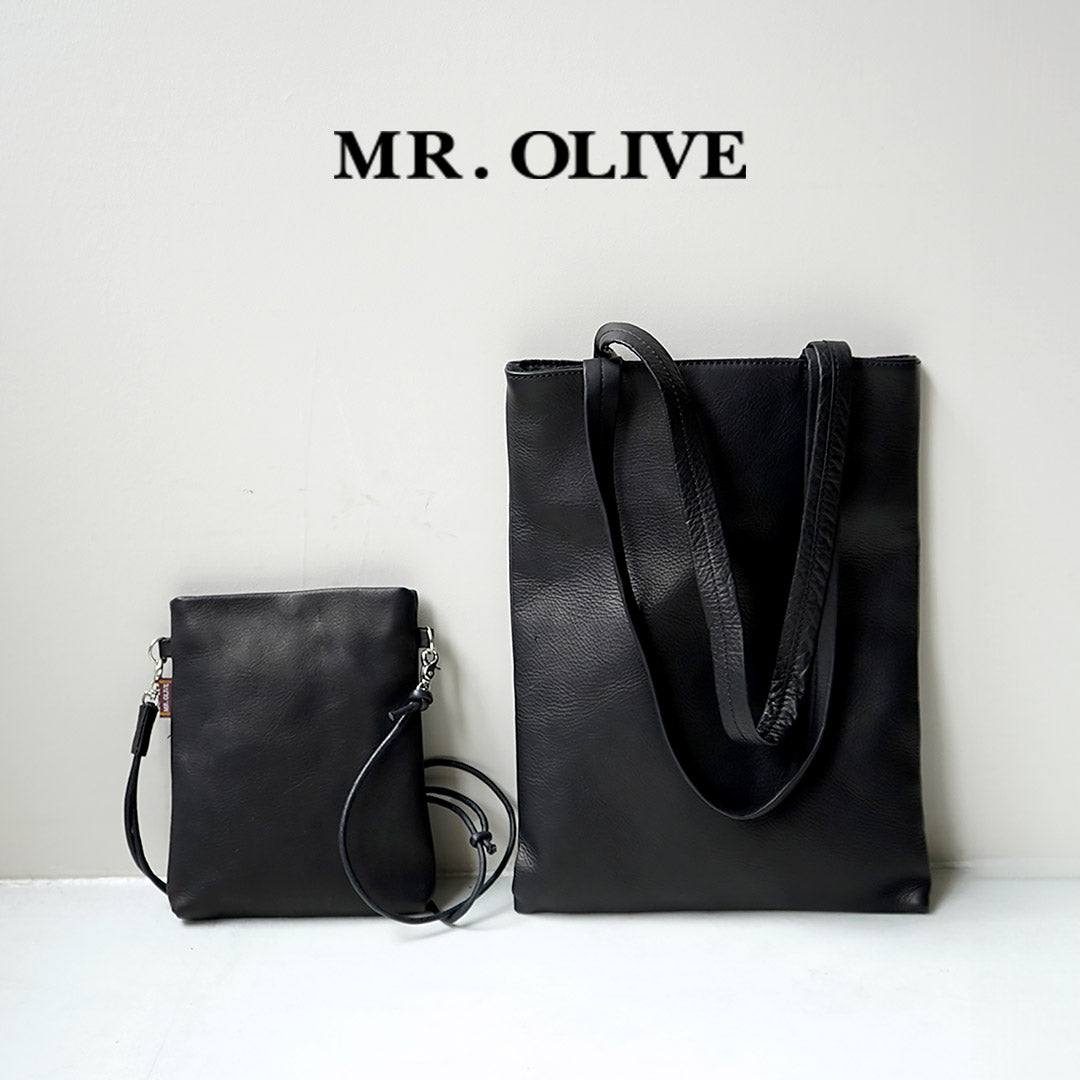 MR.OLIVE（ミスターオリーブ） フラット トートバッグM インパーマ