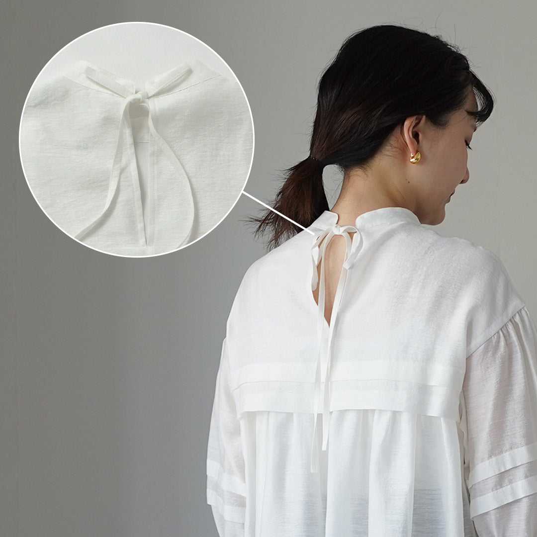 SHINZONE（シンゾーン） シアー タック ブラウス 26SMSBL03 日本製