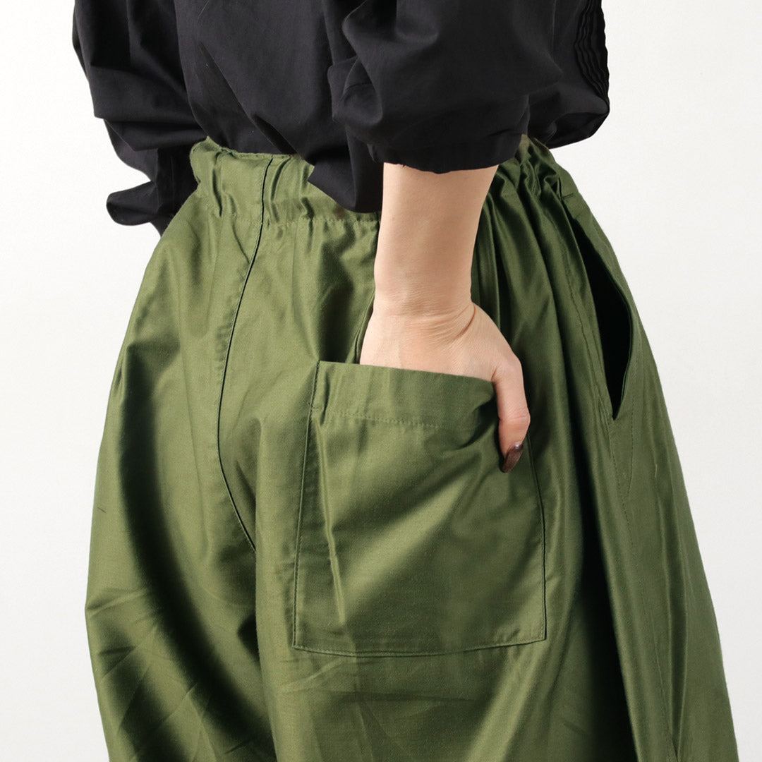 mizuiro ind（ミズイロインド） モールスキン ワイドカーゴパンツ