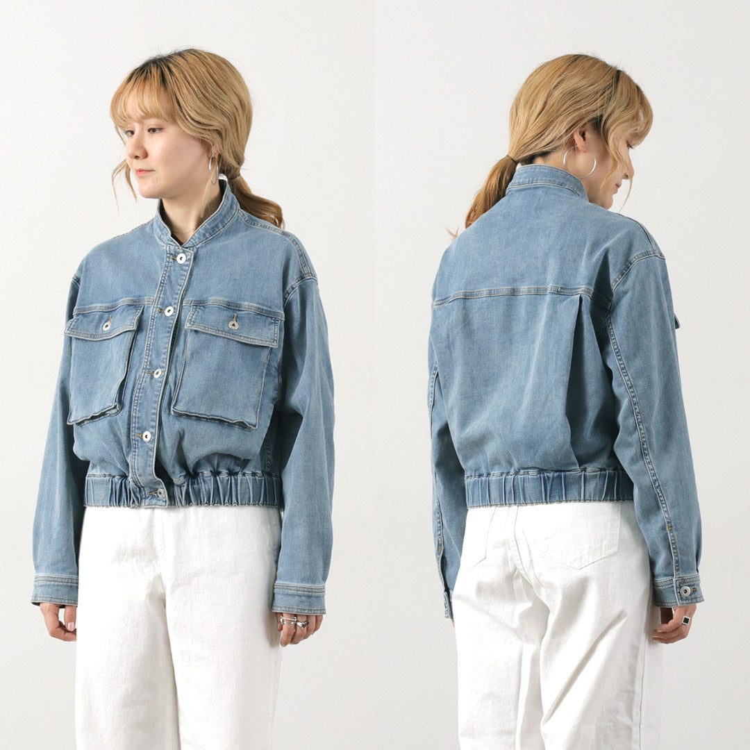 CYAN TOKYO（シアン トーキョー） スタンドカラー ショートデニム