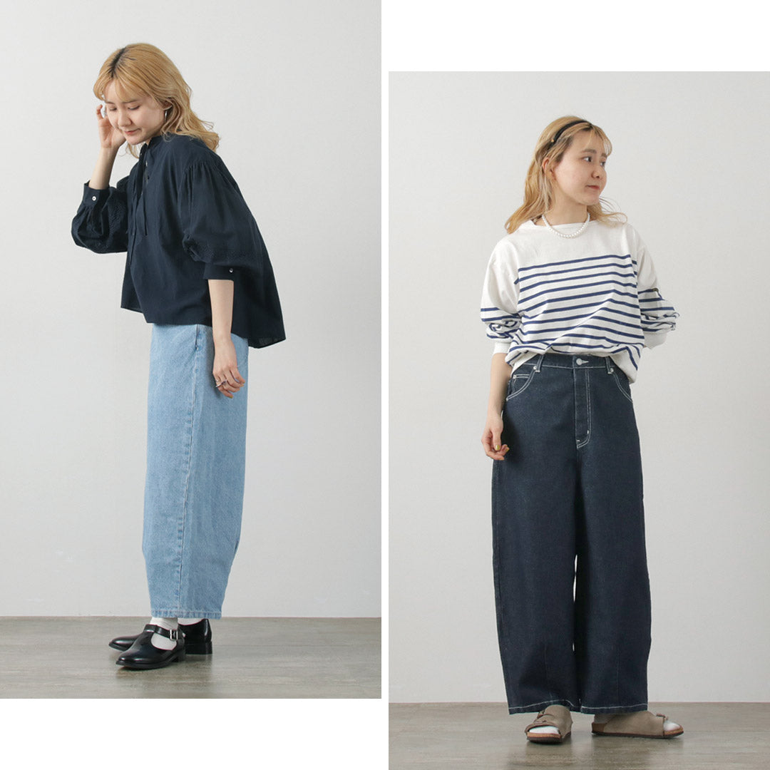 MIDIUMI（ミディウミ） ハイウエスト カーブデニム / レディース