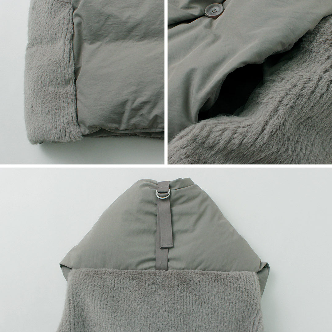 CYAN TOKYO（シアン トーキョー） ストールライク ファーコンビ ダウン