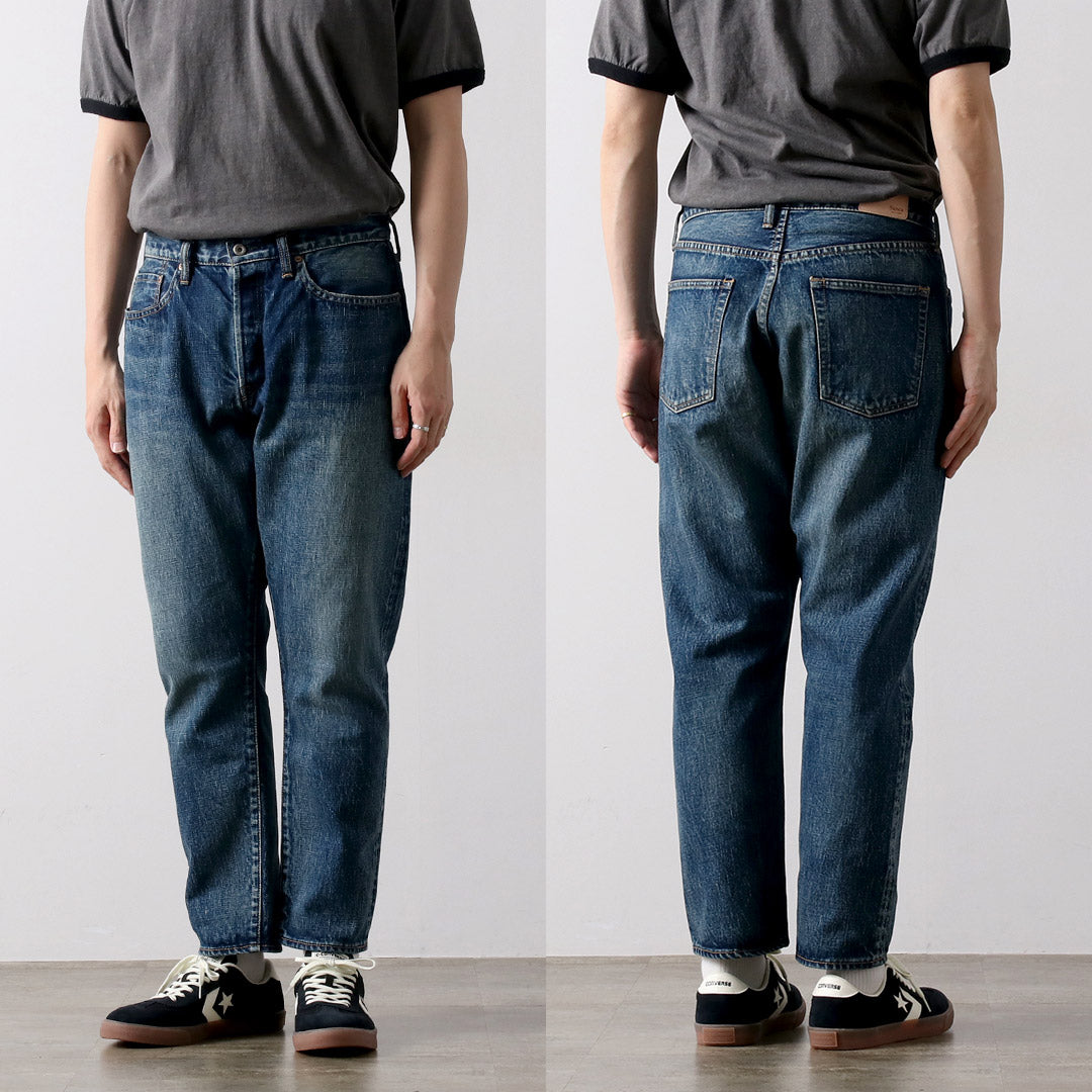 SANCA（サンカ） 15.5オンス デニムテーパード ユーズド 5Pパンツ