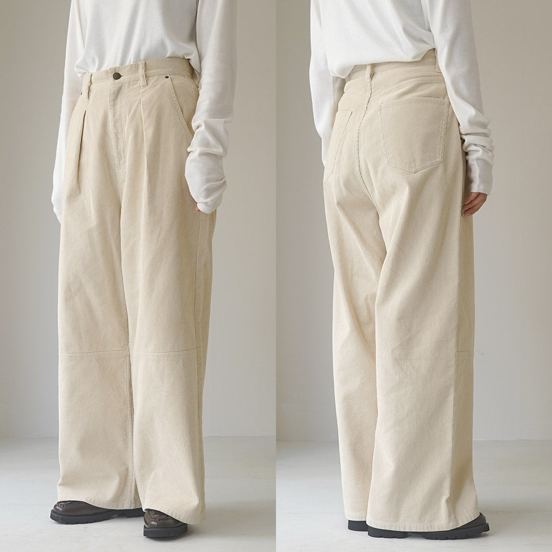 YENN（イェン） ウォッシュド コーデュロイ パンツ / レディース