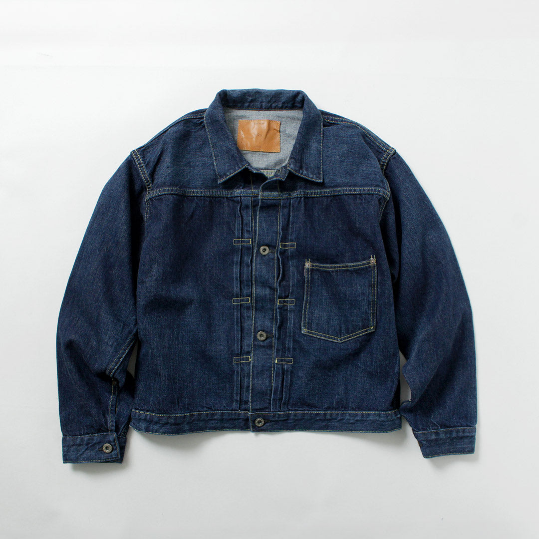 REMI RELIEF（レミレリーフ） 12ozデニム 大戦モデルGジャン ブルー