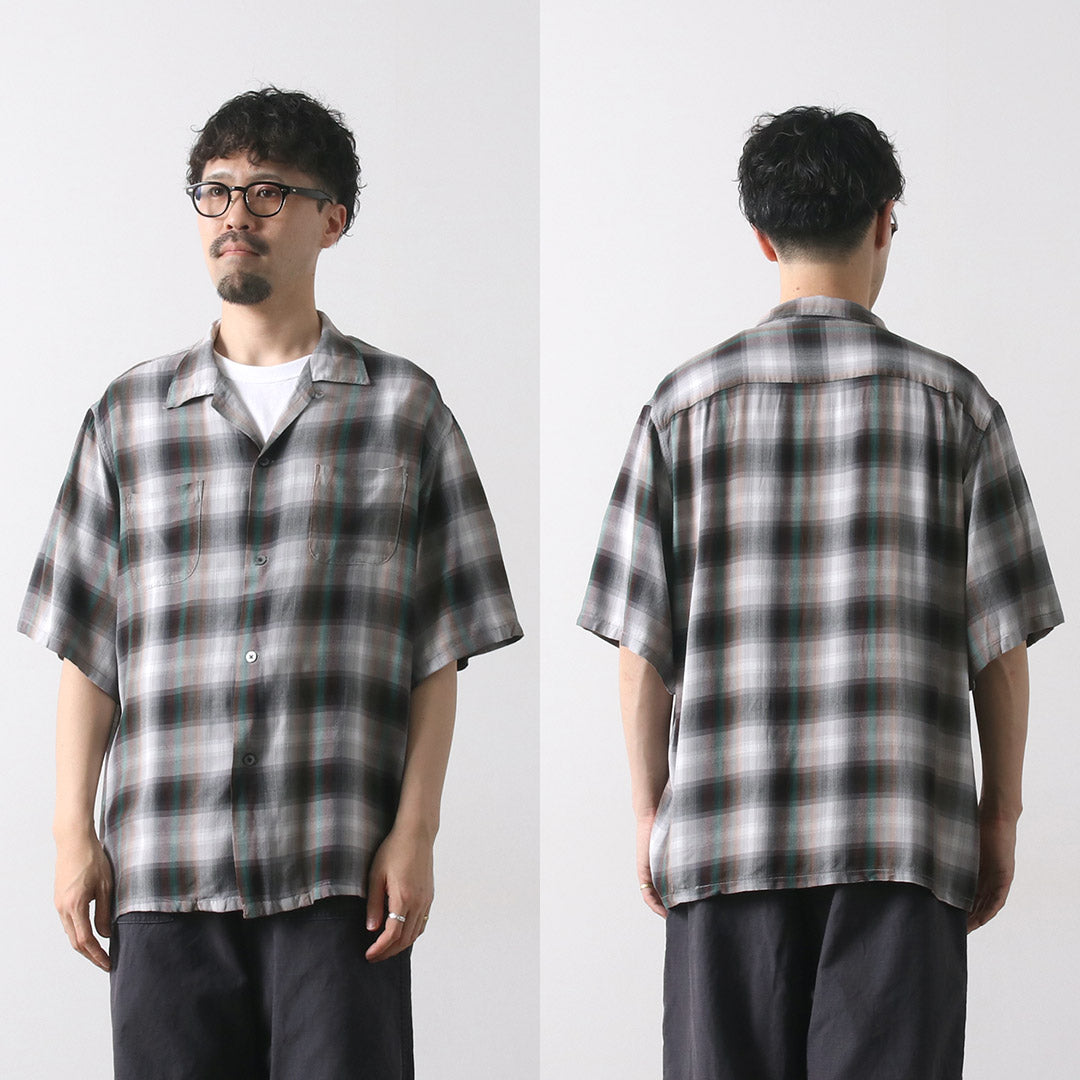 TOWNCRAFT（タウンクラフト） 60s オンブレー レーヨン ループカラー