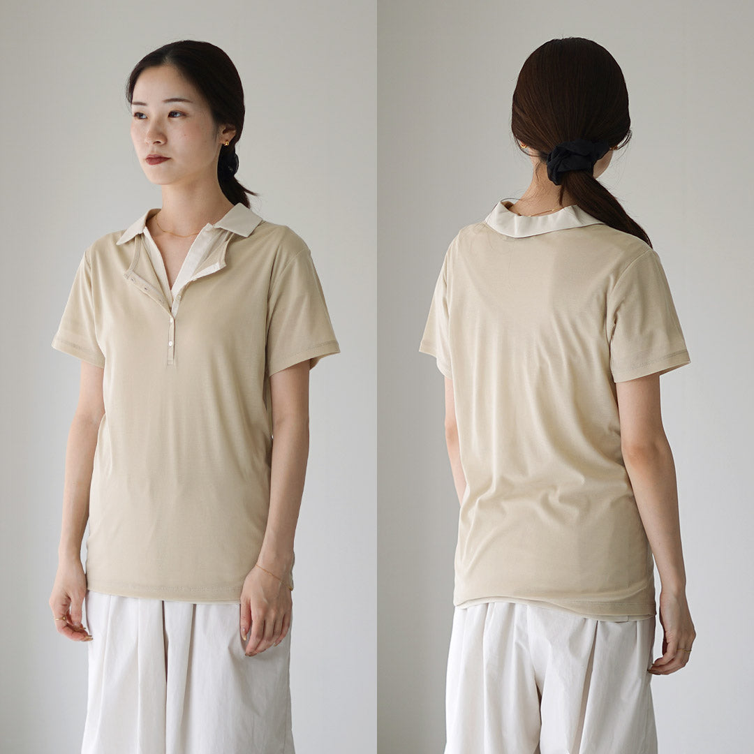 ETRE TOKYO（エトレトウキョウ） ヘンリーポロ レイヤードセット プル