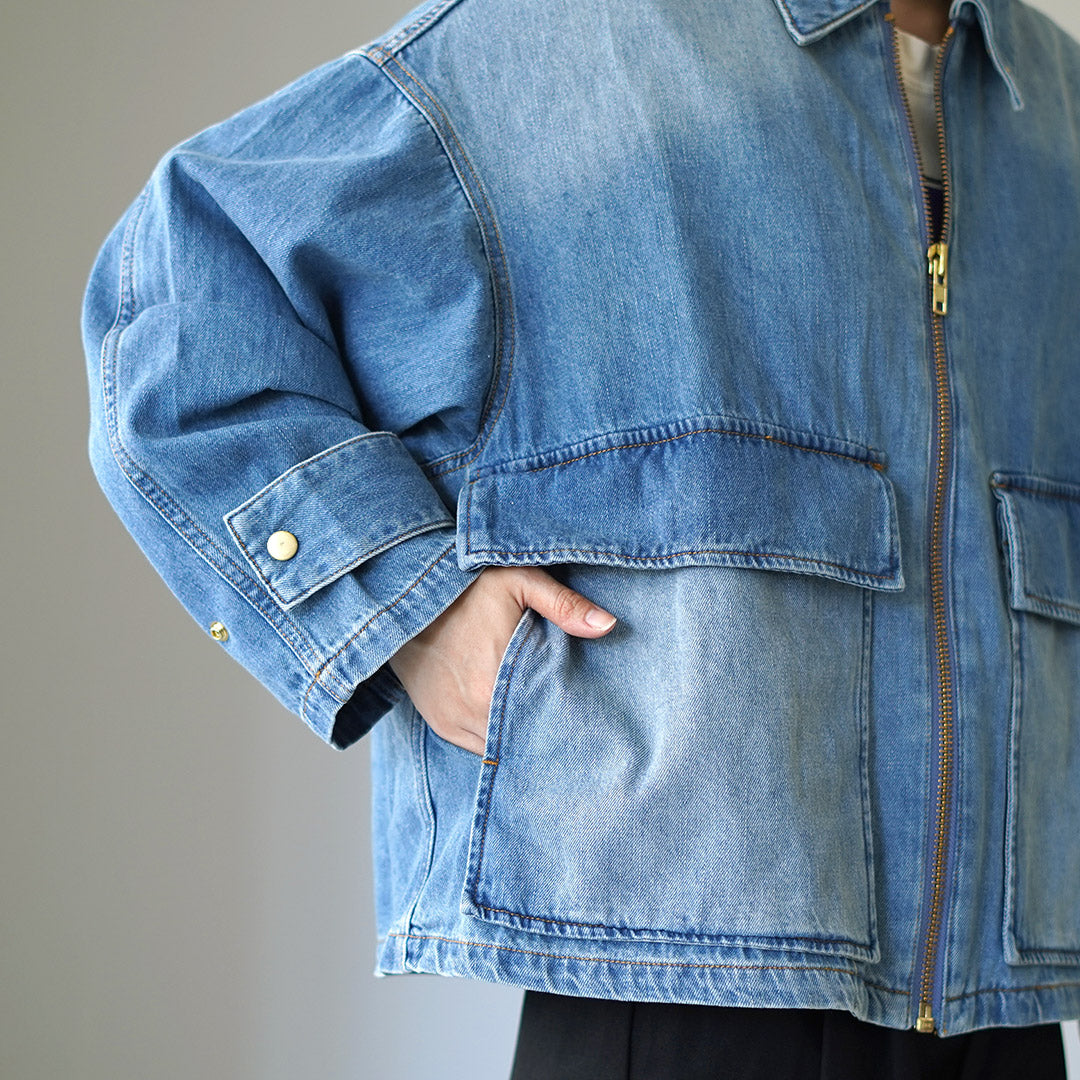 CYAN TOKYO（シアン トーキョー） BIGポケット デニムZIP ブルゾン