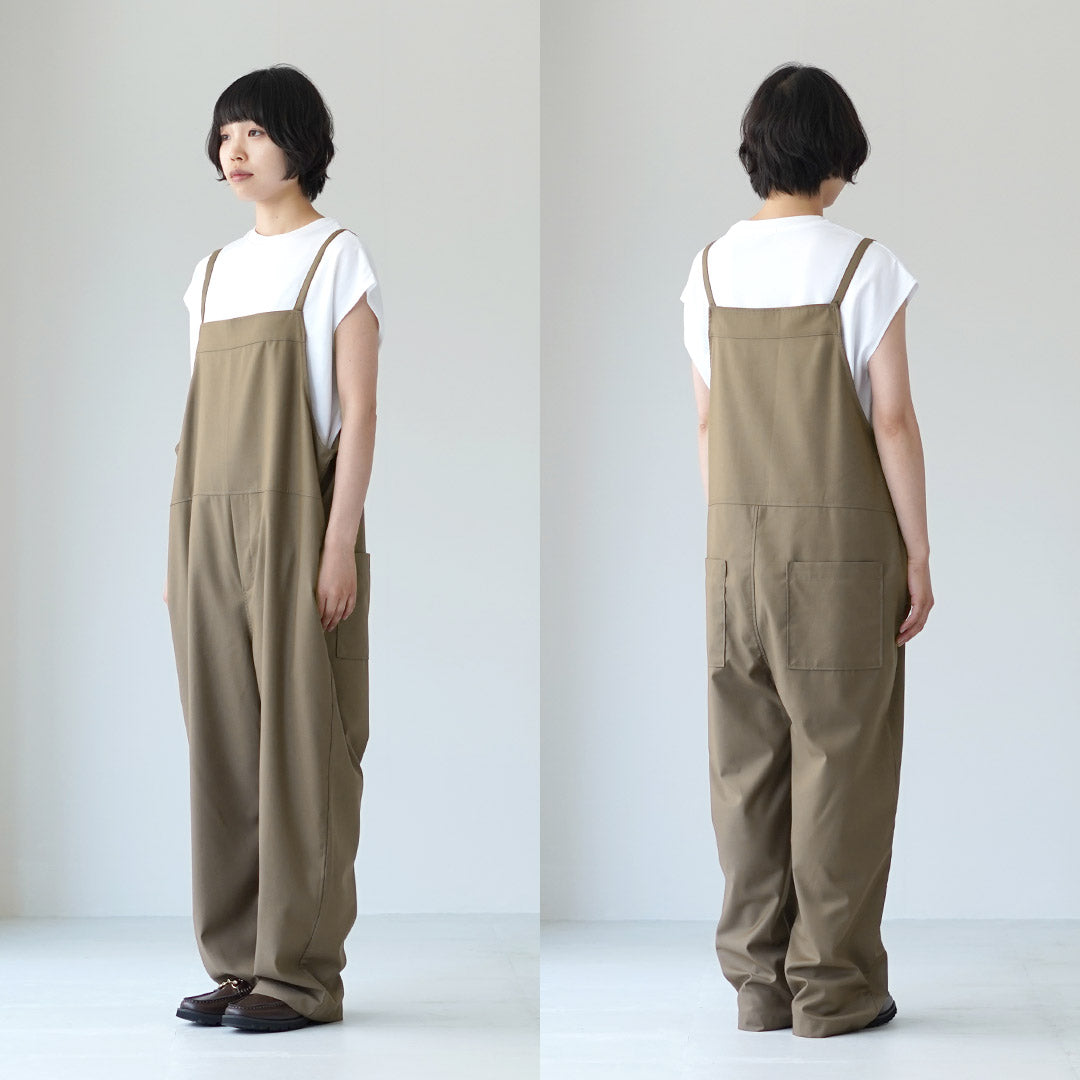 MAO MADE（マオメイド） ウールライク T/R サロペット / レディース