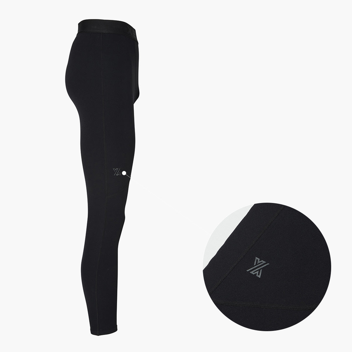 XEXYMENS XP2173G BLACK LABEL SIGNATURE 300N メンズレギンス - ブラック