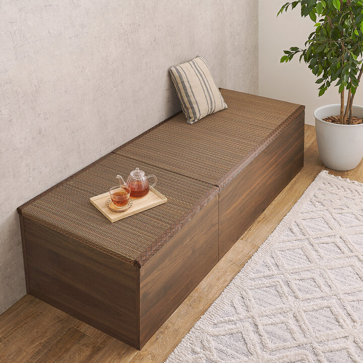 い草 収納付き 小上がり 畳 タタミ座 （ 置くだけ 畳ベンチ 畳ユニット