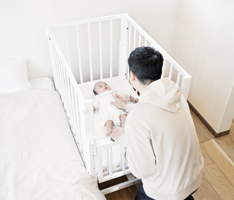 そいねーるIII ホワイト ベビーベッド （マットレス無し） そいねーる