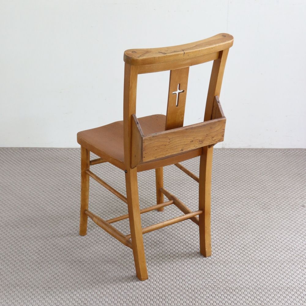 十字架がアクセント♪ クロスバック・チャーチチェア VC104-353001