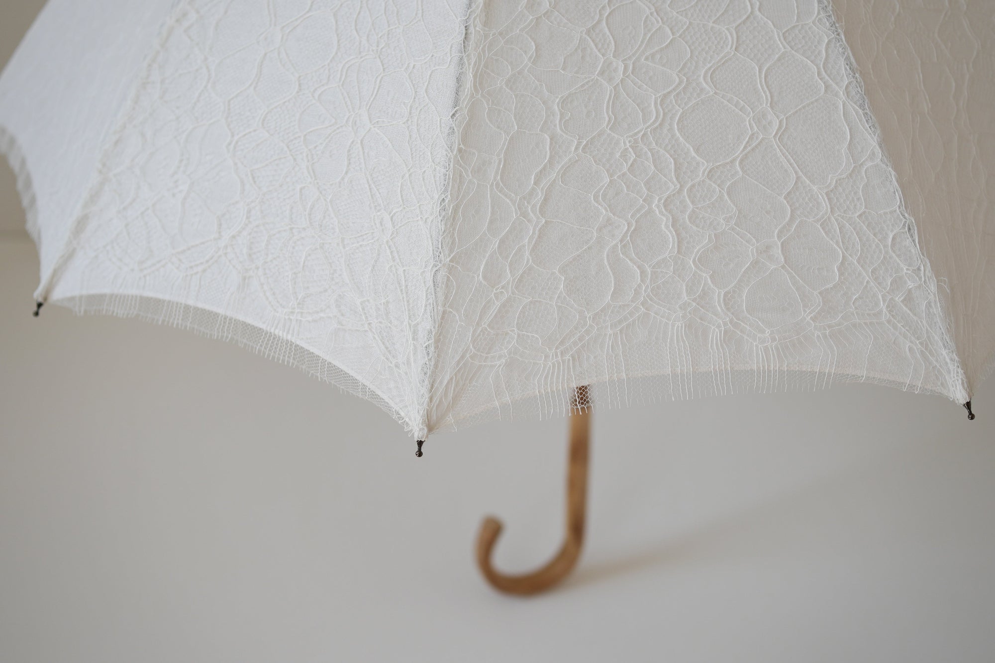 名画のように美しいレースの二重張り日傘「LeaversLace」長傘が