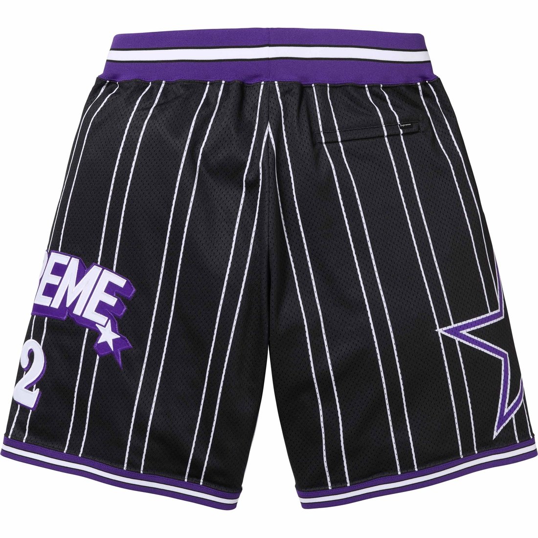 Supreme Star Basketball Shorts 'Black White' SUP-SS24-287