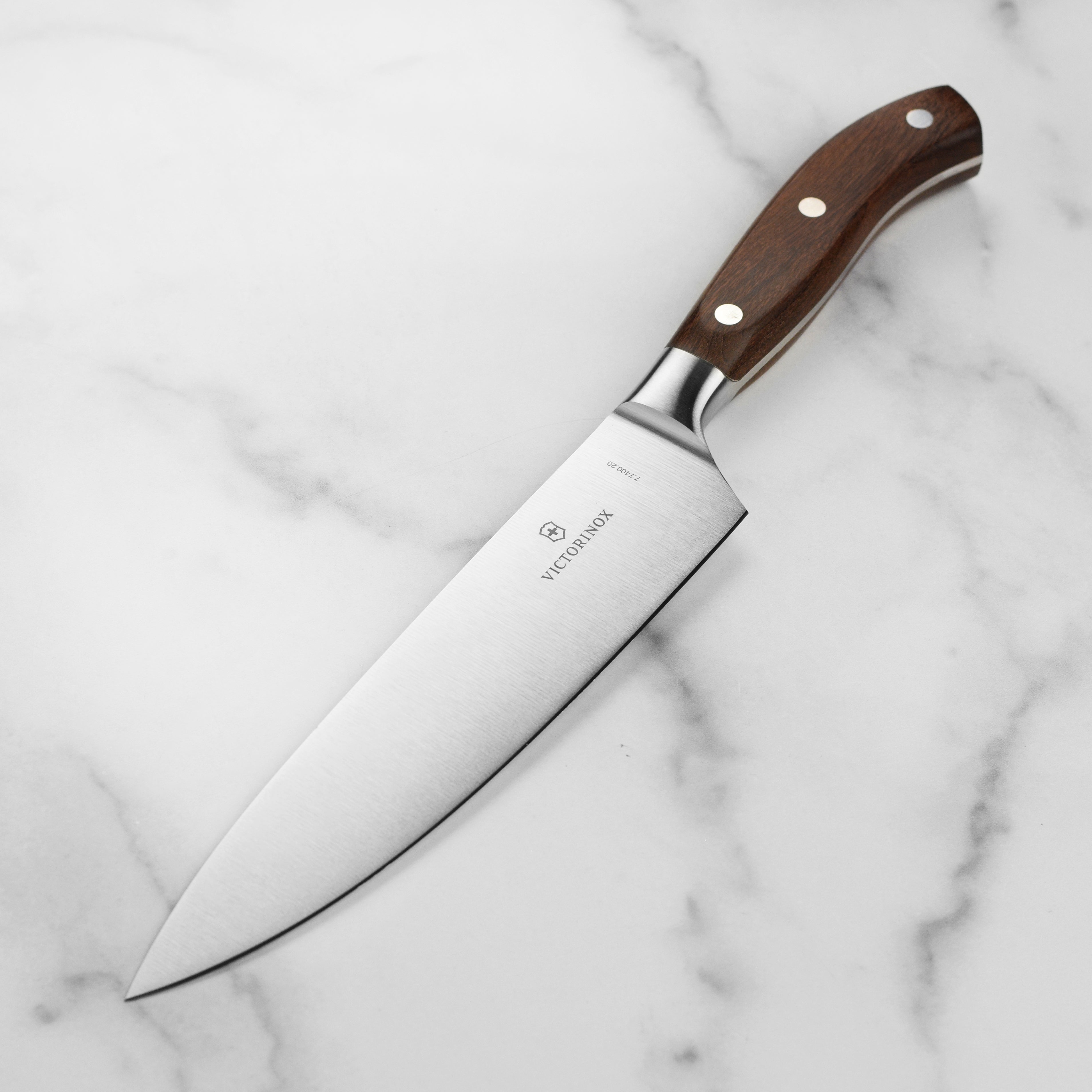 Victorinox Grand Maitre Wood Hollow Edge Santoku Knife - 7