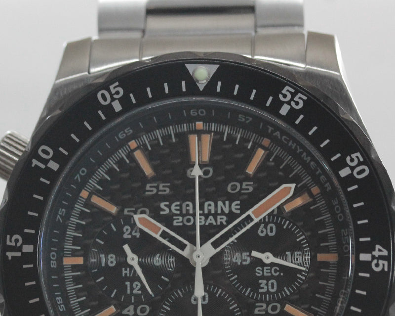 SEALANE(シーレーン) クォーツ 1/5秒クロノグラフ 腕時計 SE55-MBO