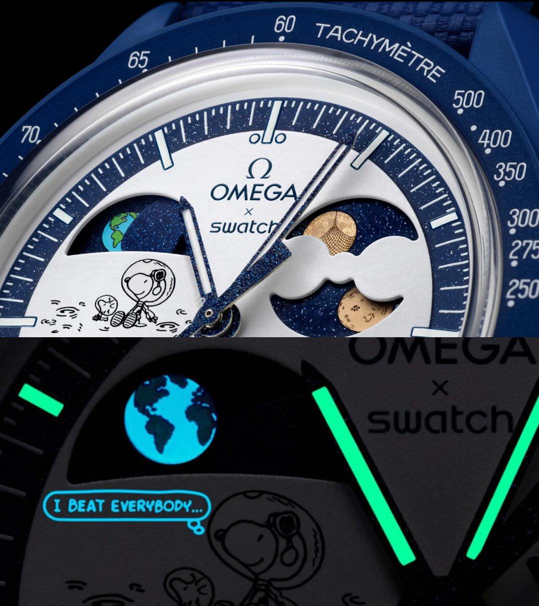 Omega x Swatch Snoopy MoonSwatch Mission to Earthphase – Moonshine