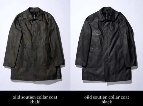 存在感抜群のオイルド加工。3シーズン着用可能なオーバーサイズステン