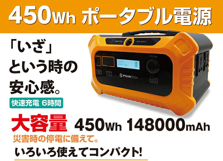 ポータブル電源 SKP480 150Wソーラーパネル 専用コンバーターセット