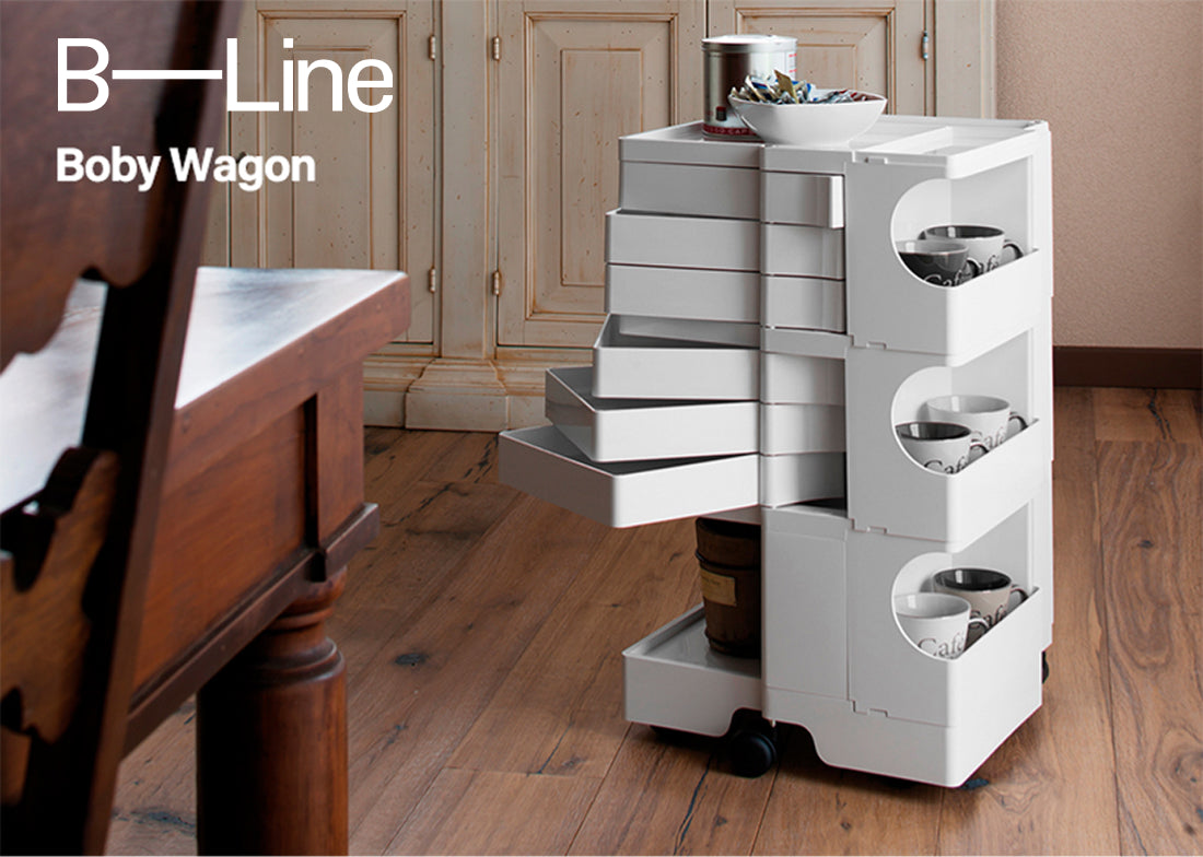正規品 B-LINE/ボビーワゴン 4段ホワイト MADE IN ITALY 正規品 B-LINE