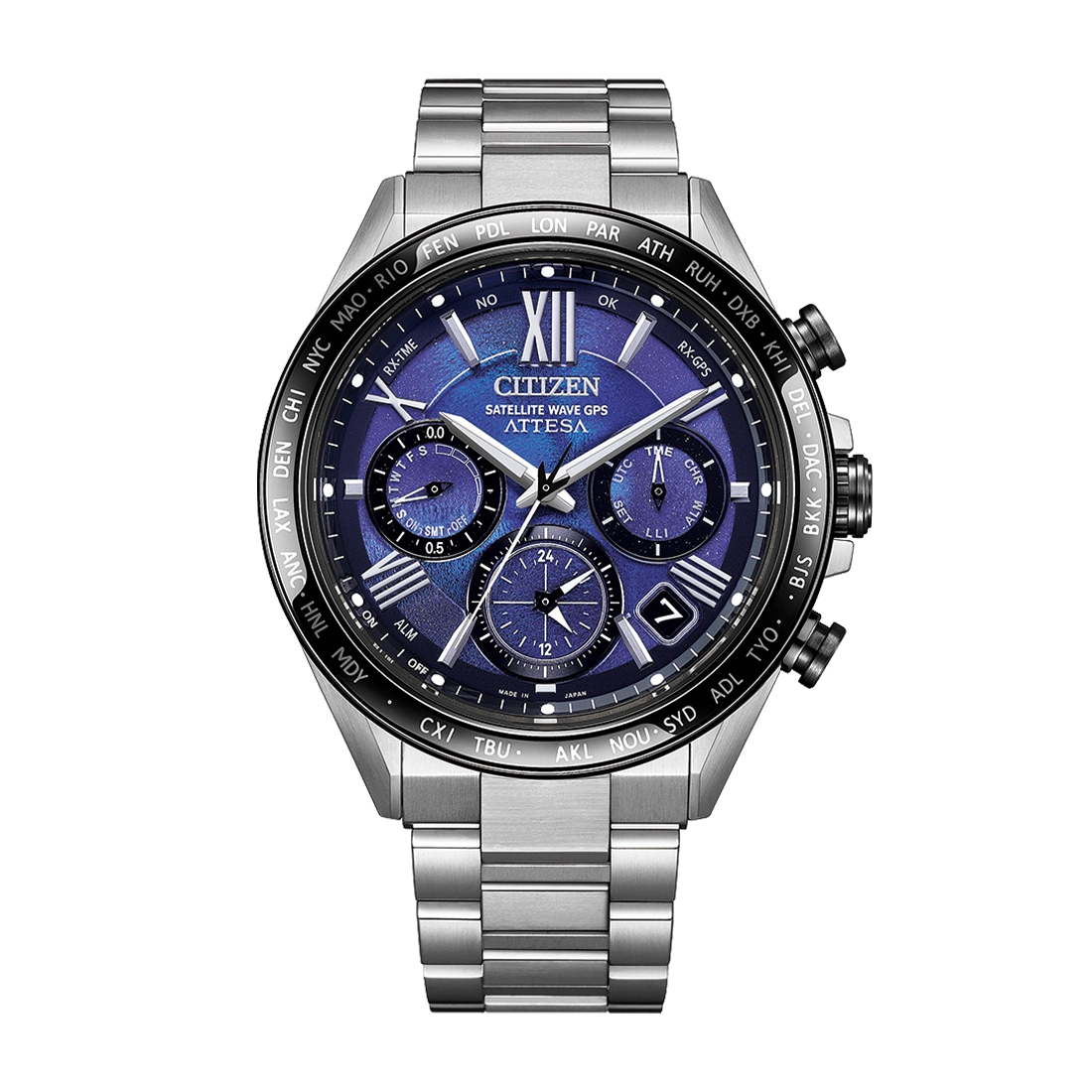 CC4075-50L ACT Line エコ・ドライブGPS衛星電波時計 ダブルダイレクト