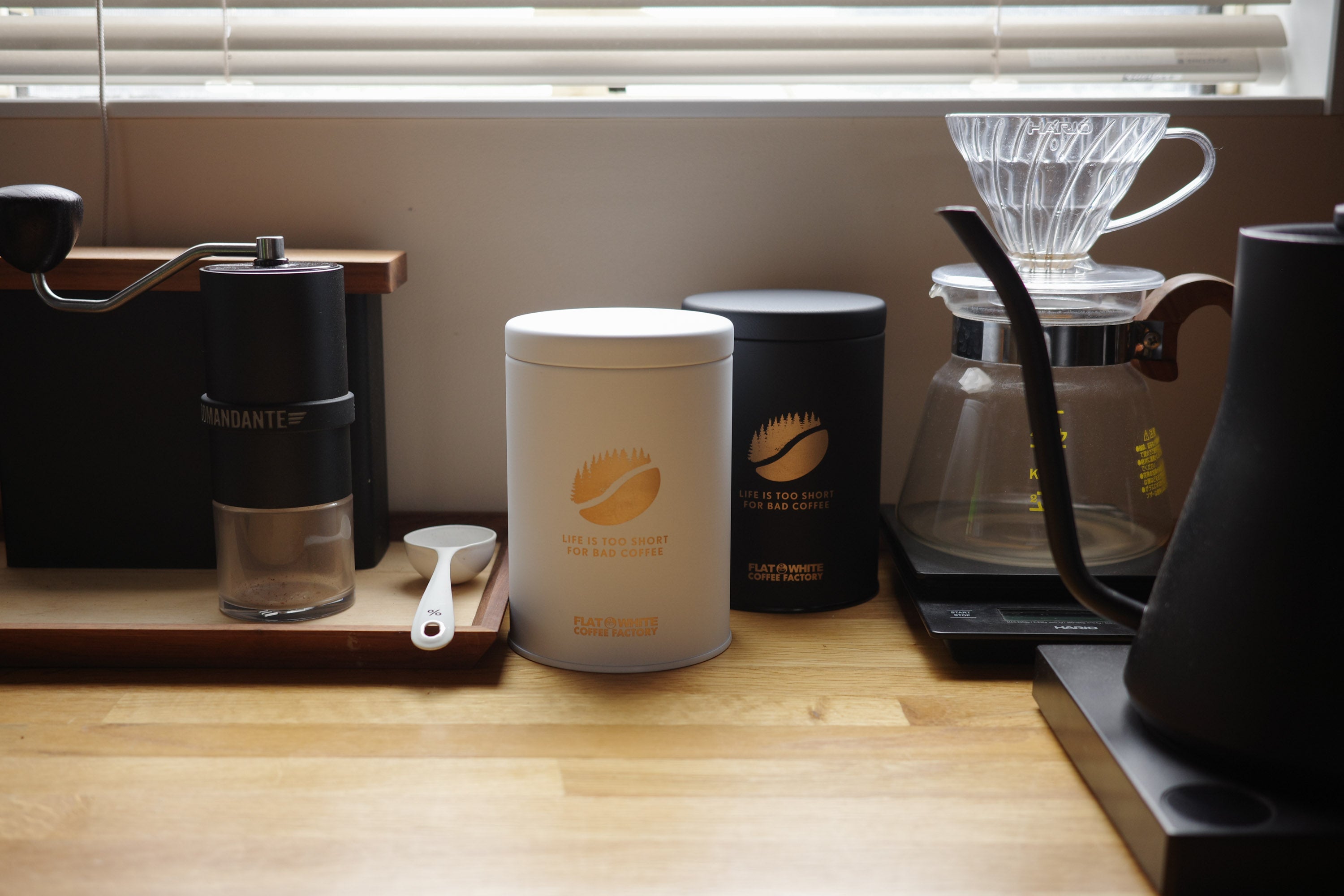 コーヒー豆おすすめ通販『オリジナルキャニスター』｜FLATWHITE COFFEE