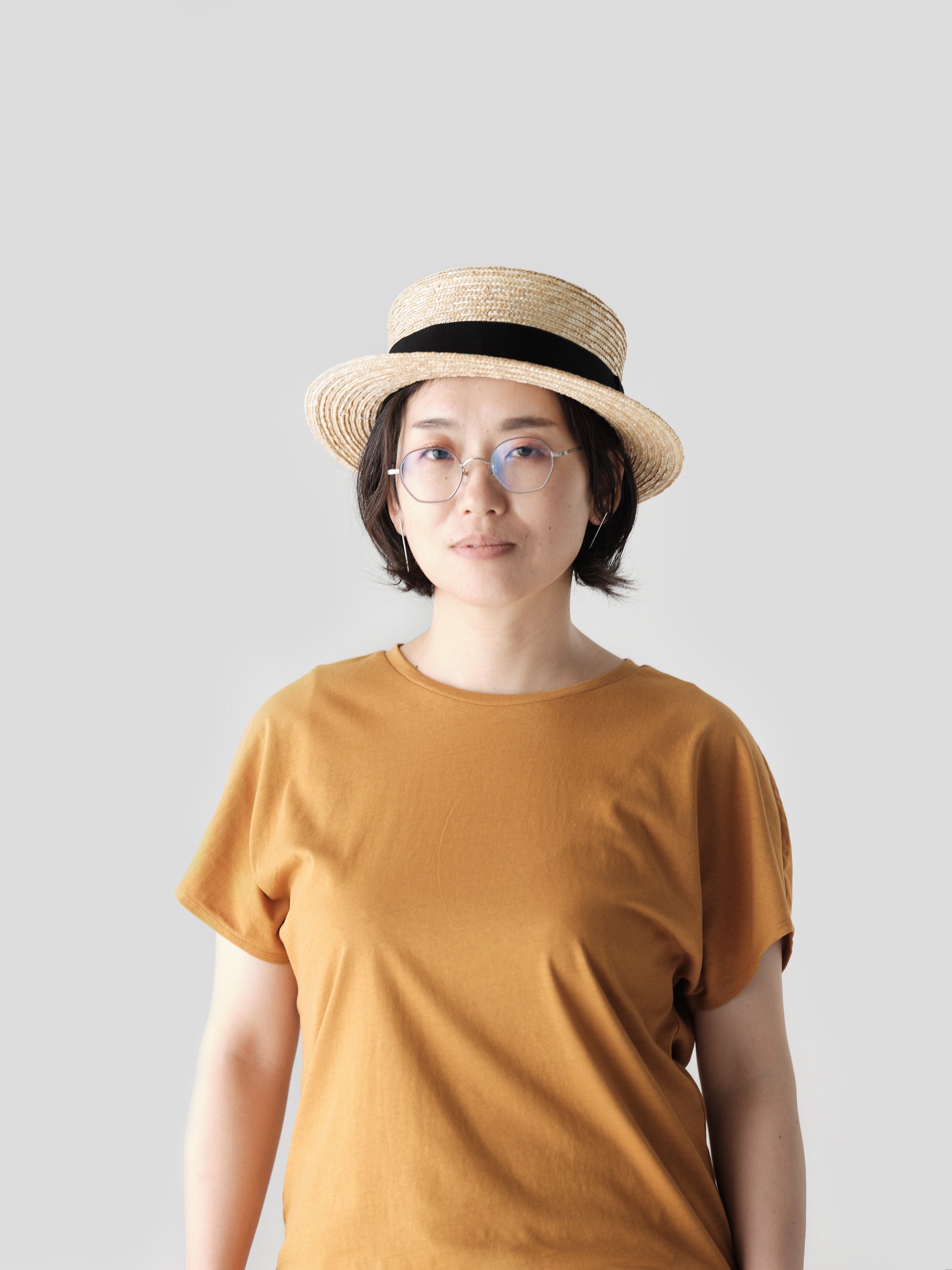 細麦ストローハット キャノチエ｜石田製帽