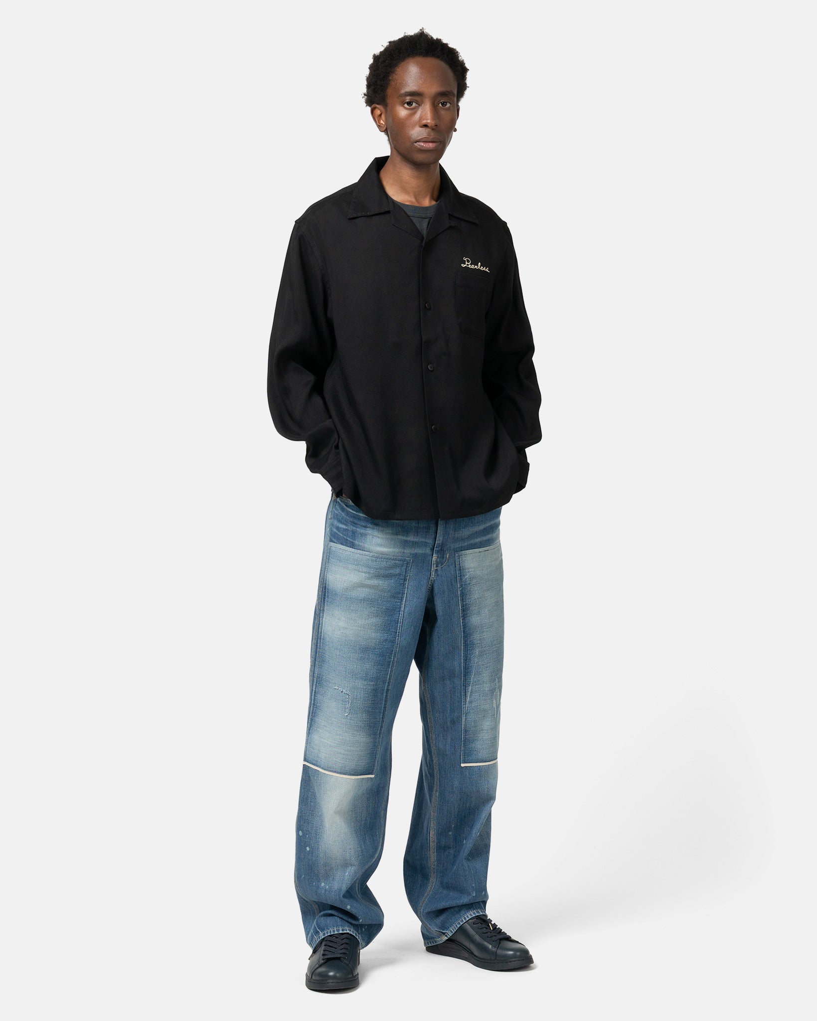 visvim Keesey SP Shirt L/S Black | HAVEN