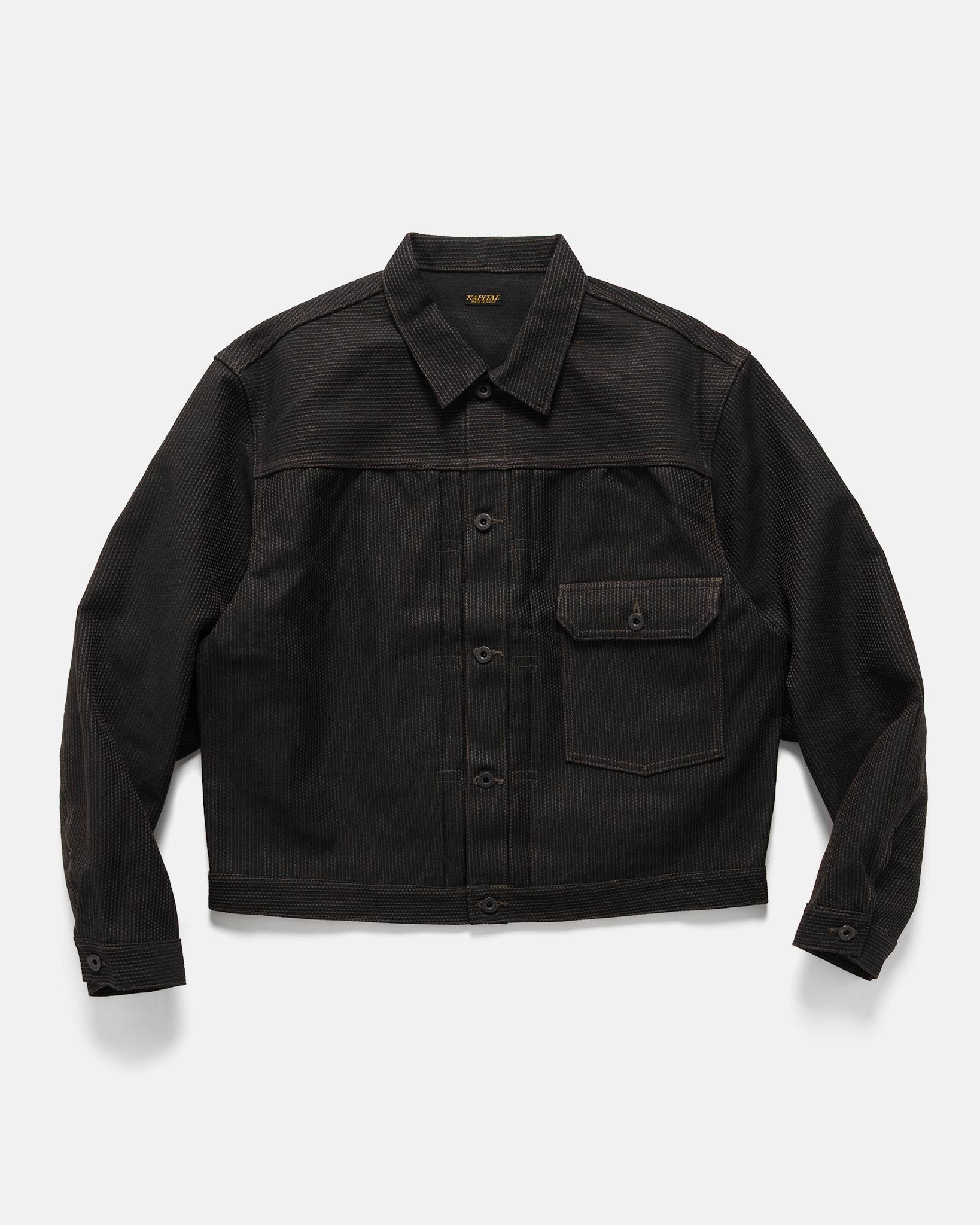 KAPITAL CENTURY DENIM No.9 1ST JKT N95 Black | HAVEN