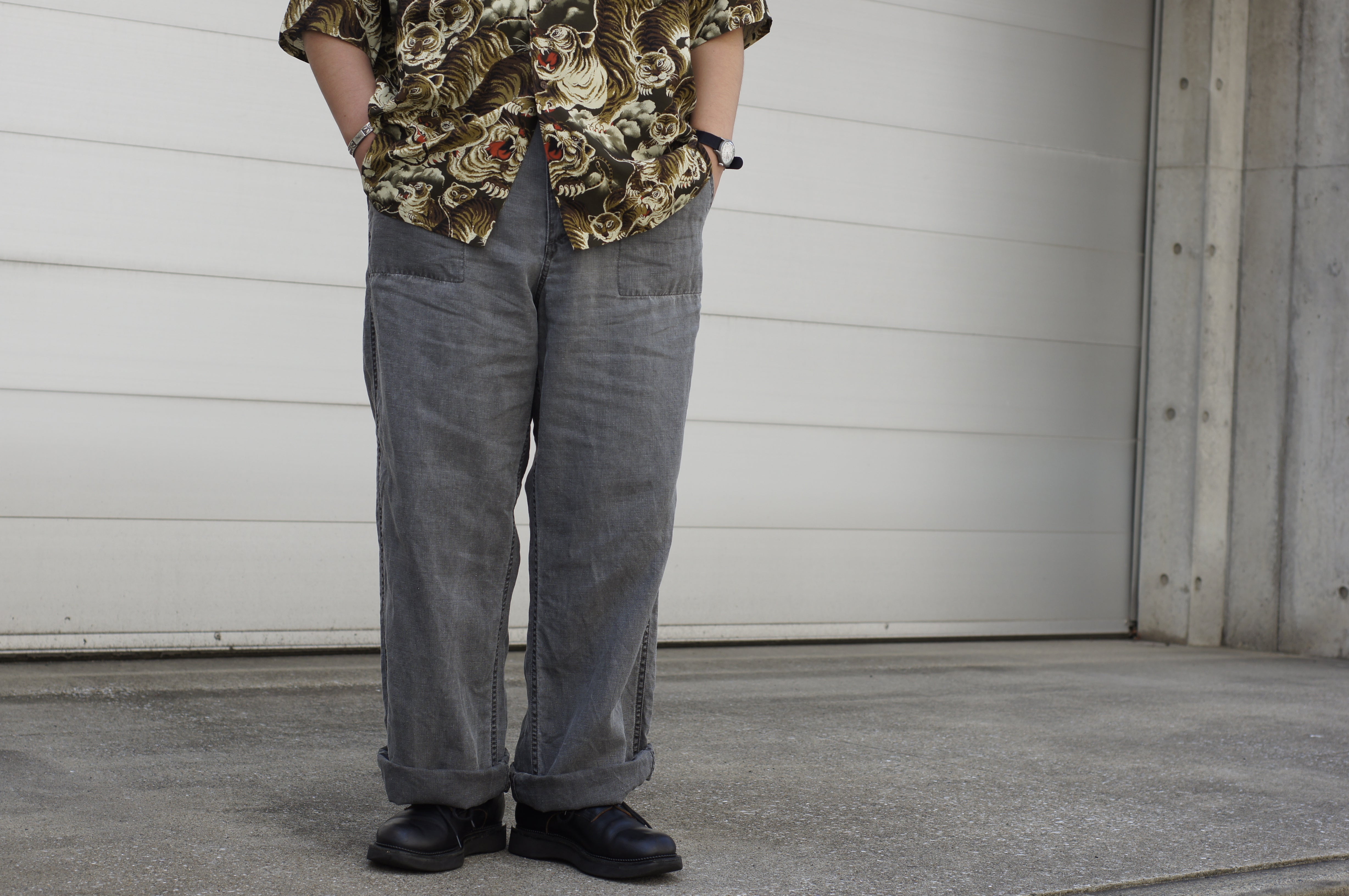 Pants you want to wear now》FRENCH WORK PANT - LINEN CANVAS