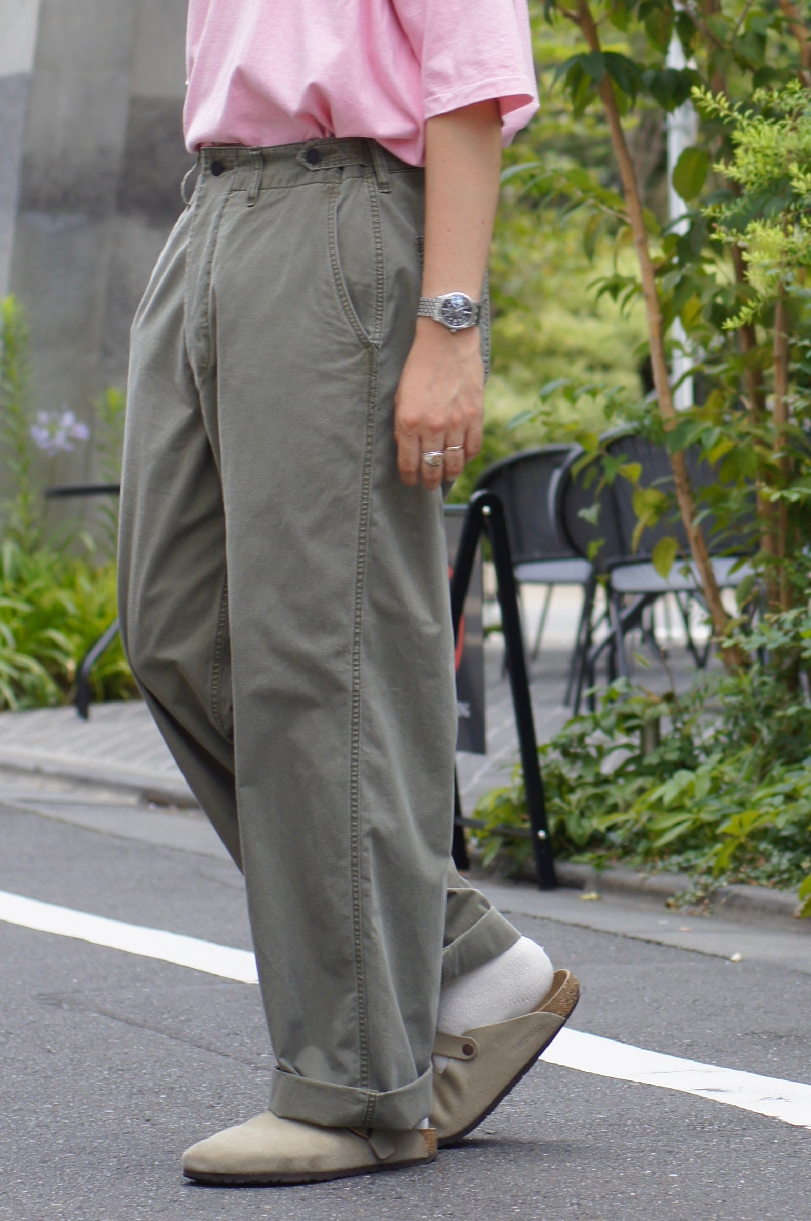 カーゴポケットのない軍パン》M43 MODIFY MIX - PIGMENT COTTON NYLON