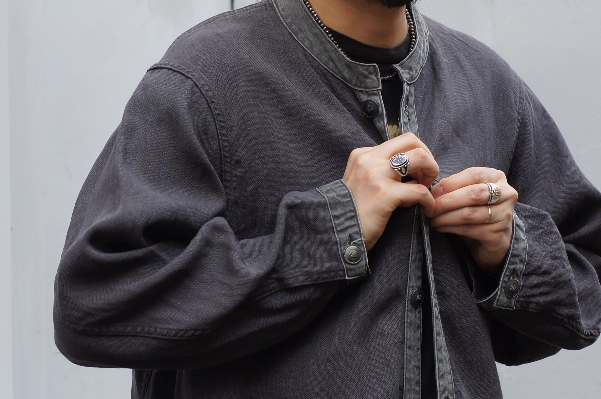 リネンを纏う》FRENCH WORK JACKET - LINEN PIN OX – ナイジェル