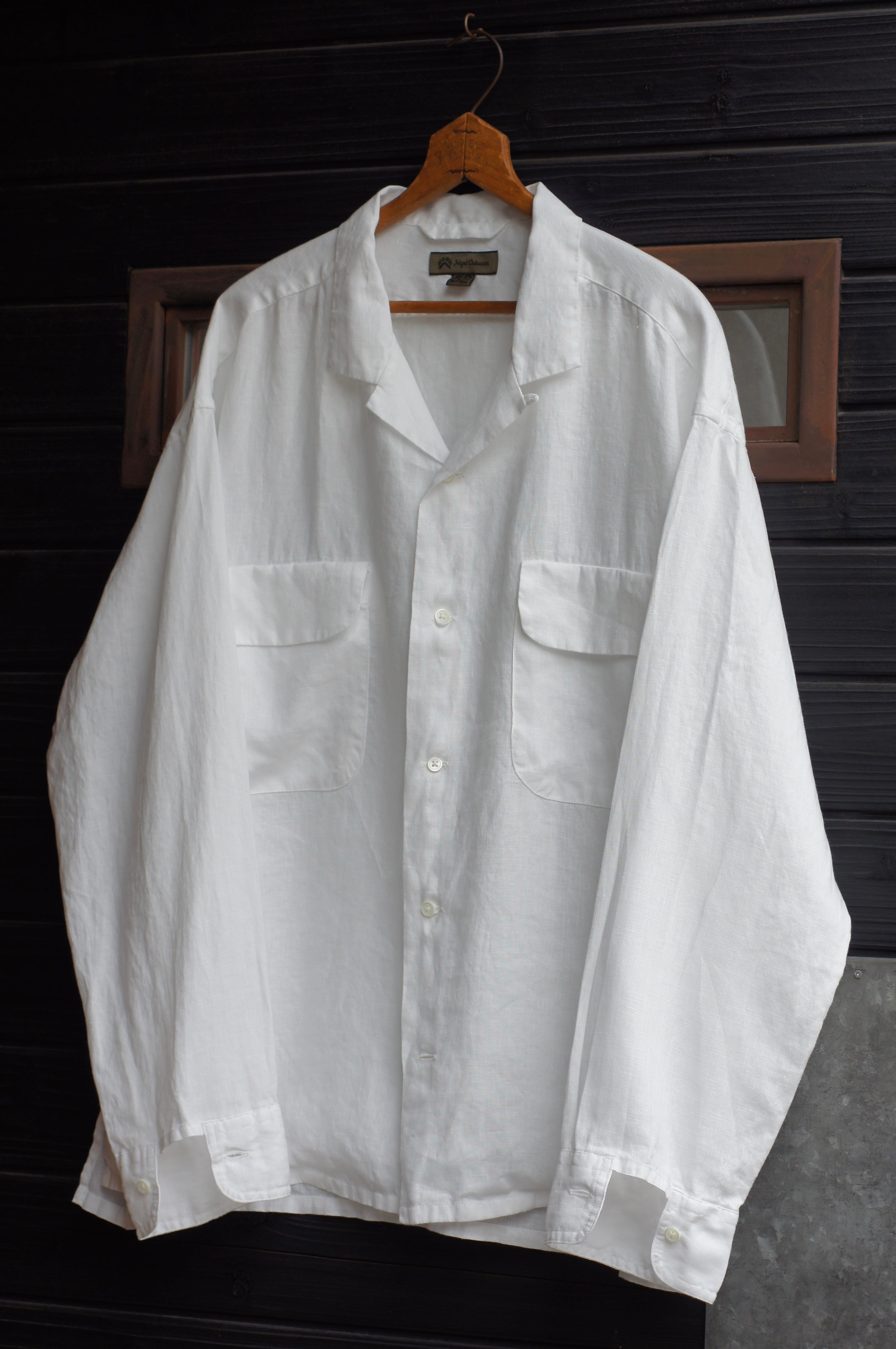 夏に着たい長袖シャツ》OPEN COLLAR SHIRT - HEMP – ナイジェル