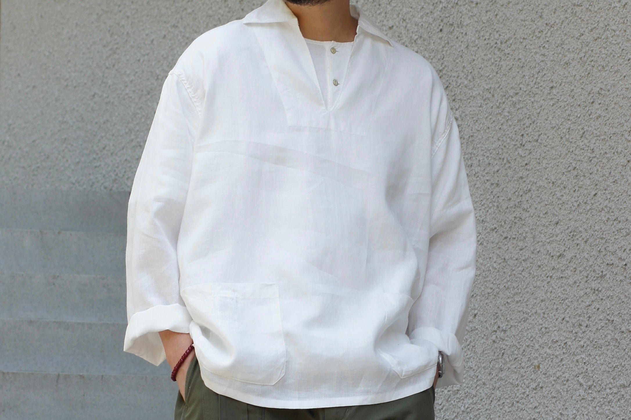 最後のチャンス》FRENCH PULLOVER SHIRT - HEMP – ナイジェル