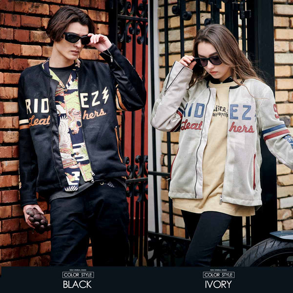 RIDEZ PISTON KNOCKER MESH JACKET IVORY RLSJ15 | バイク用品はRIDEZ