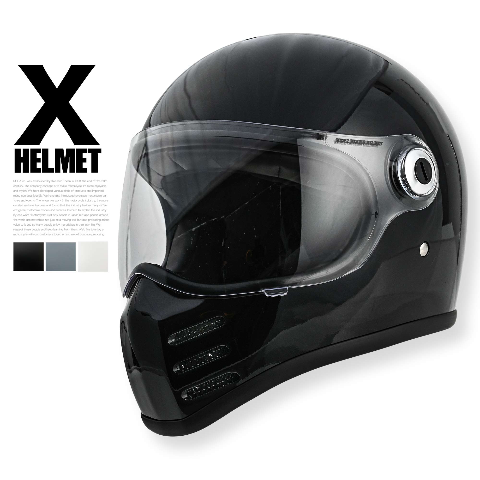 ネオレトロヘルメットに新色が登場！RIDEZ X ヘルメット レトロな