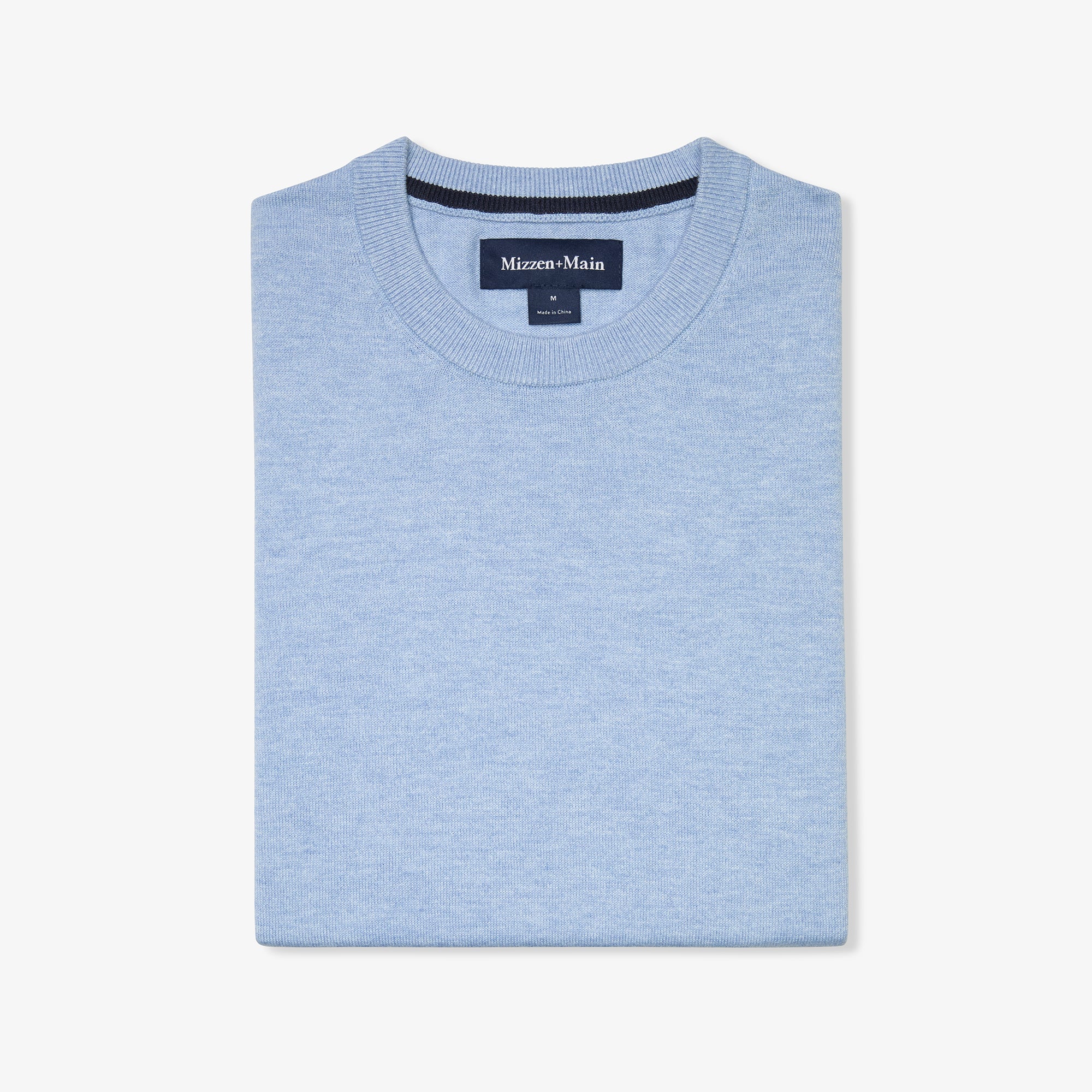 Heritage Crewneck Sweater - Cloud Blue Heather | Mizzen+Main