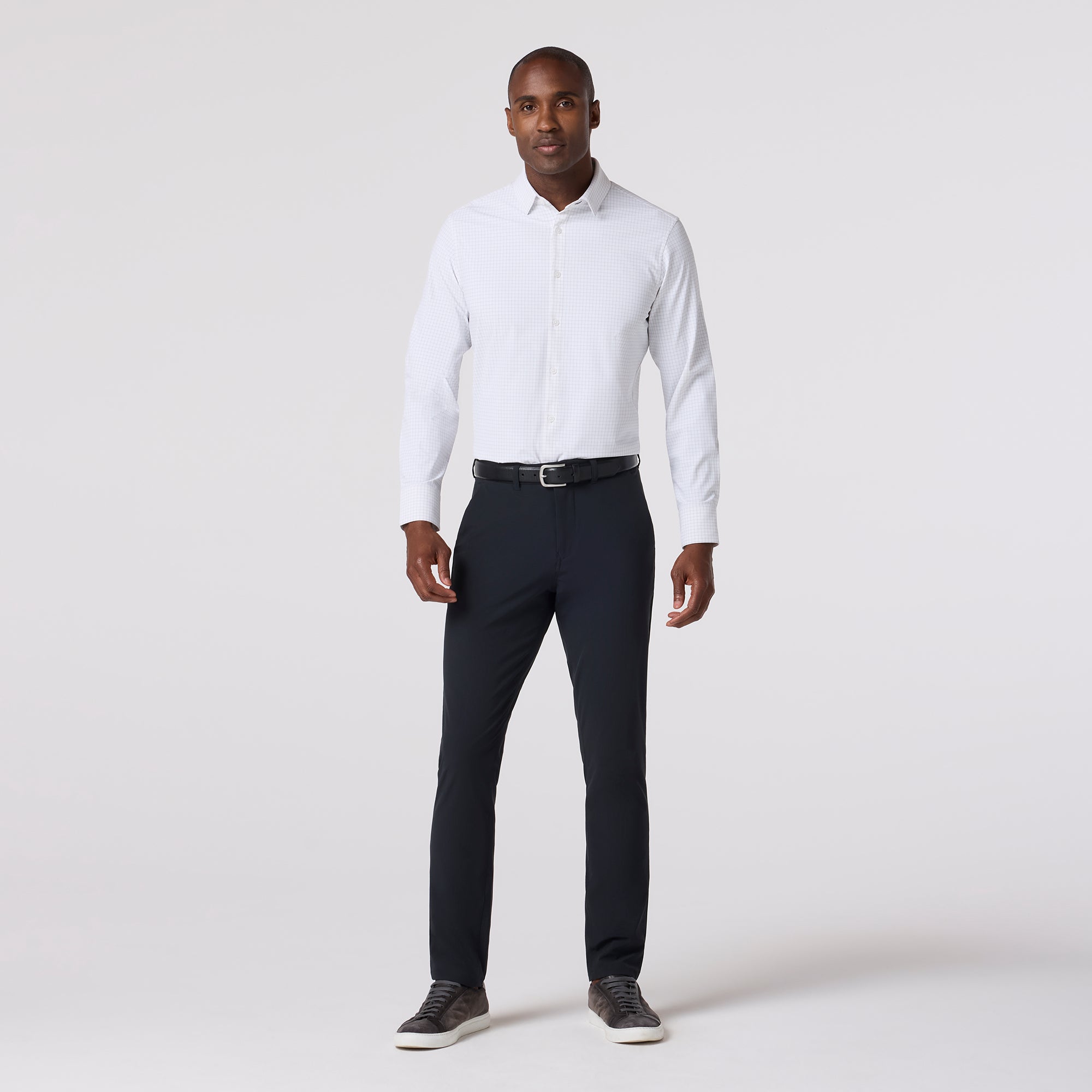 Leeward Dress Shirt - Espresso Joel Plaid | Mizzen+Main
