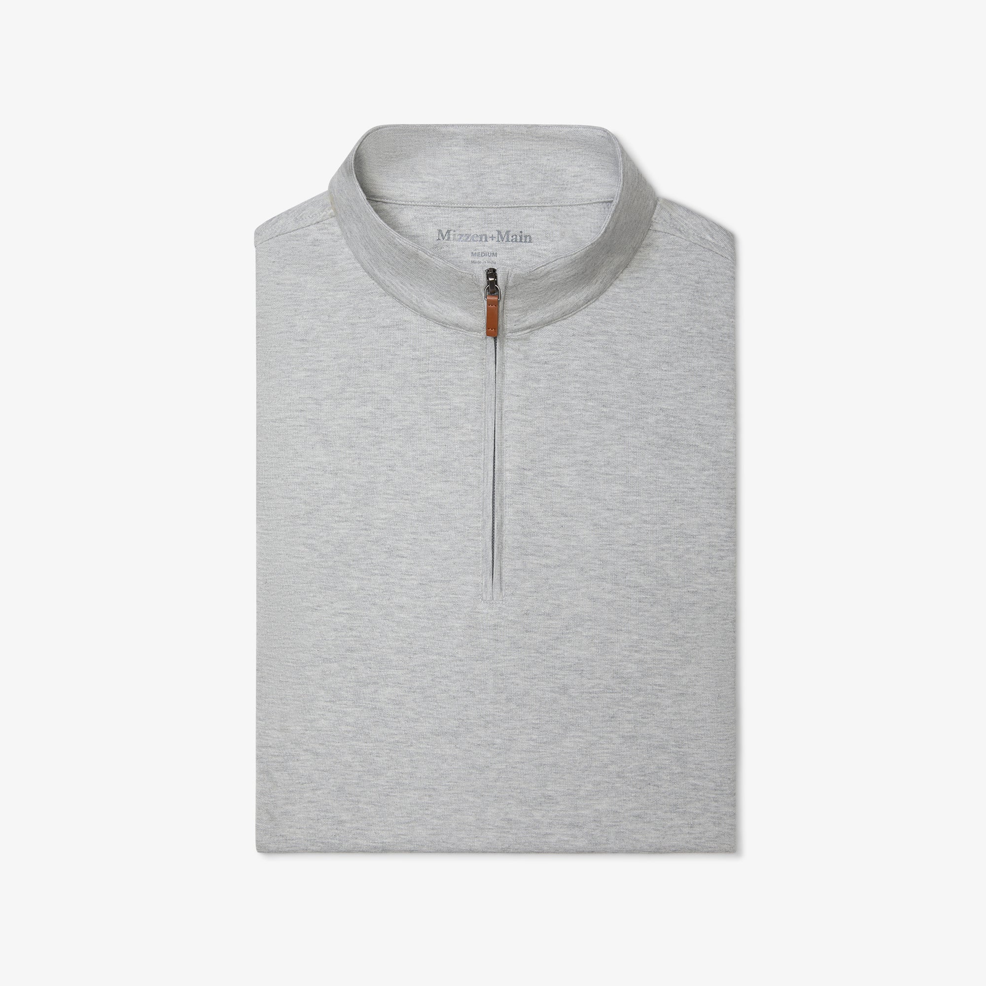 Cool Gray Heather KPI Quarter Zip | Mizzen+Main