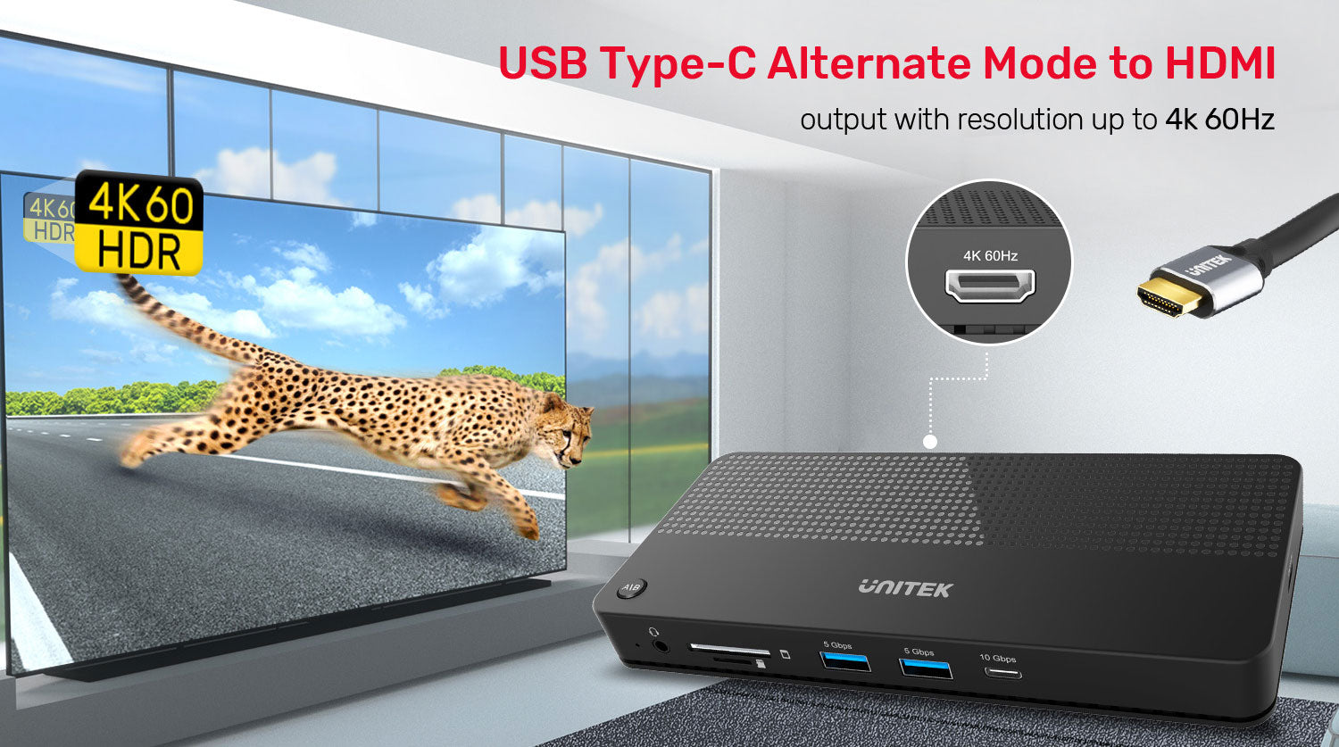 USB-C 4K KVM Docking Station | UNITEK