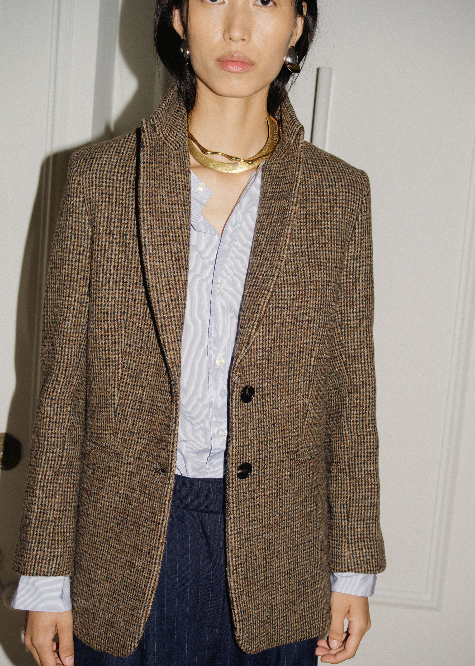 Elisa Jacket, Brown Tweed | Aimé London