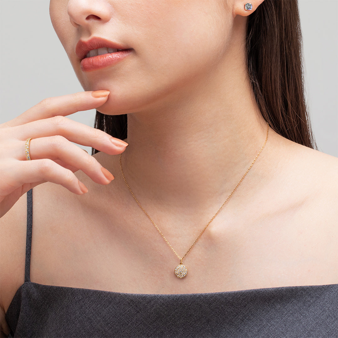 ダイヤモンド K10/K18/PTペンダントトップ・ルミエールブーケS