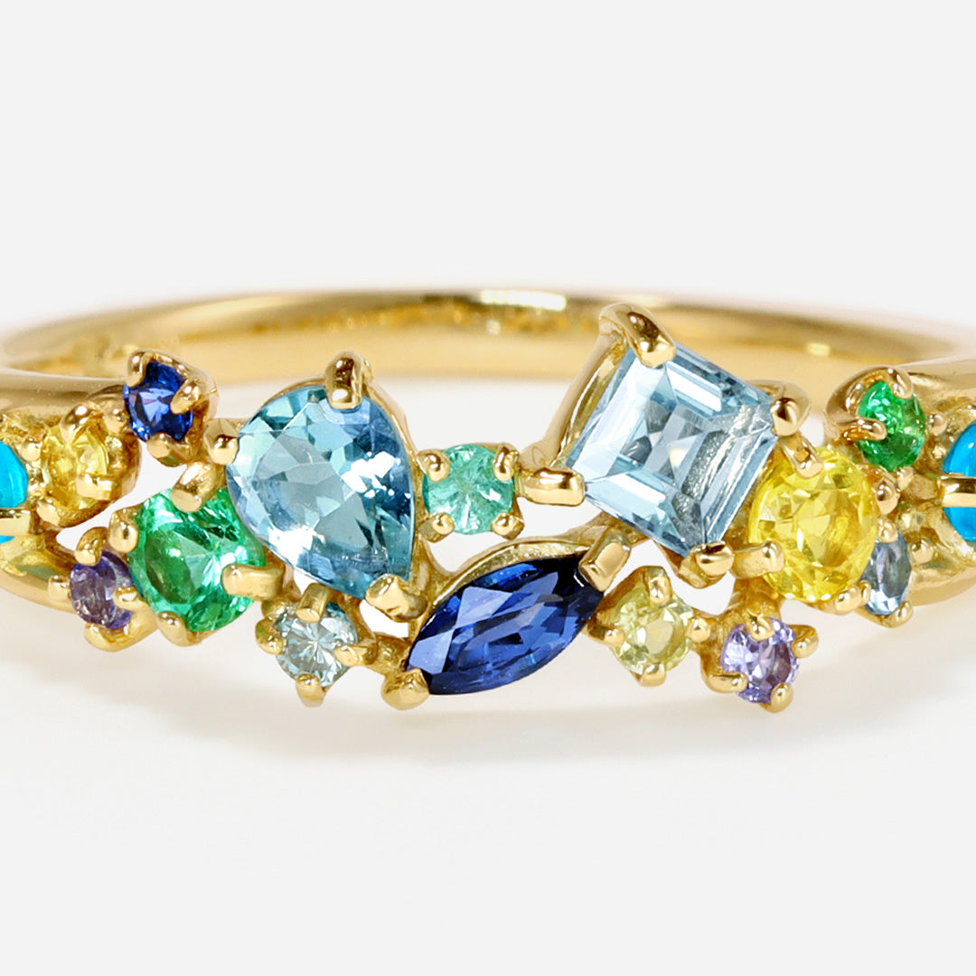 ビズー公式】マルチカラー K18(18金) K10(10金) プラチナ リング