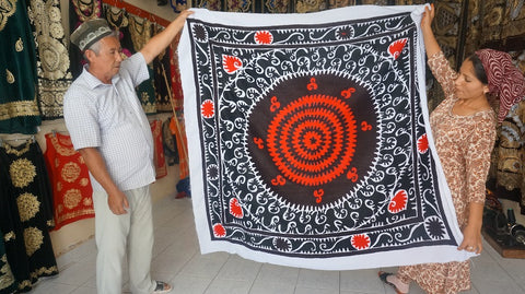 スザニ（SUZANI)刺繍の魅力 | ウズベキスタン陶器と雑貨の通販サイト