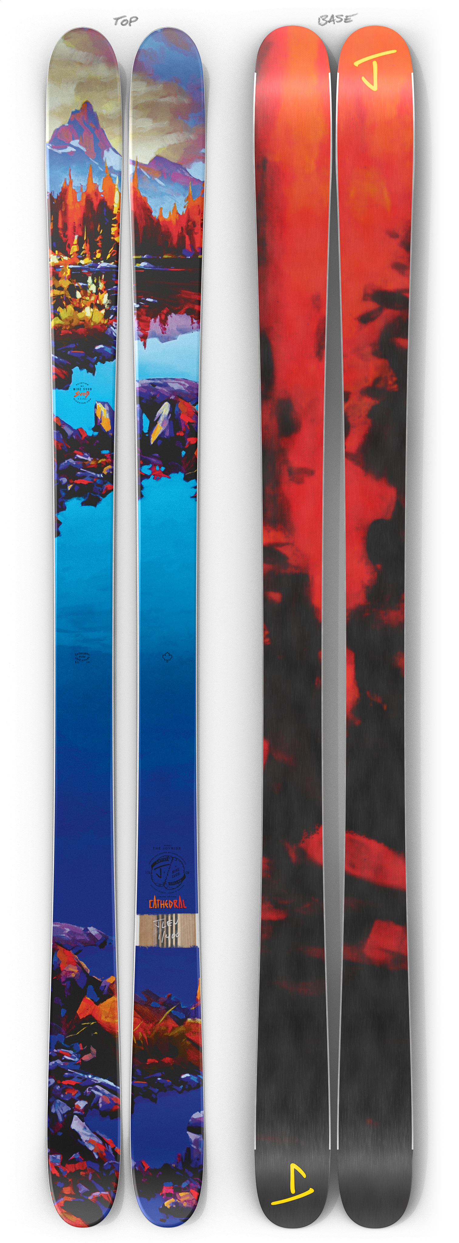 The Joyride · J skis • Limited Edition skis designed by Jason