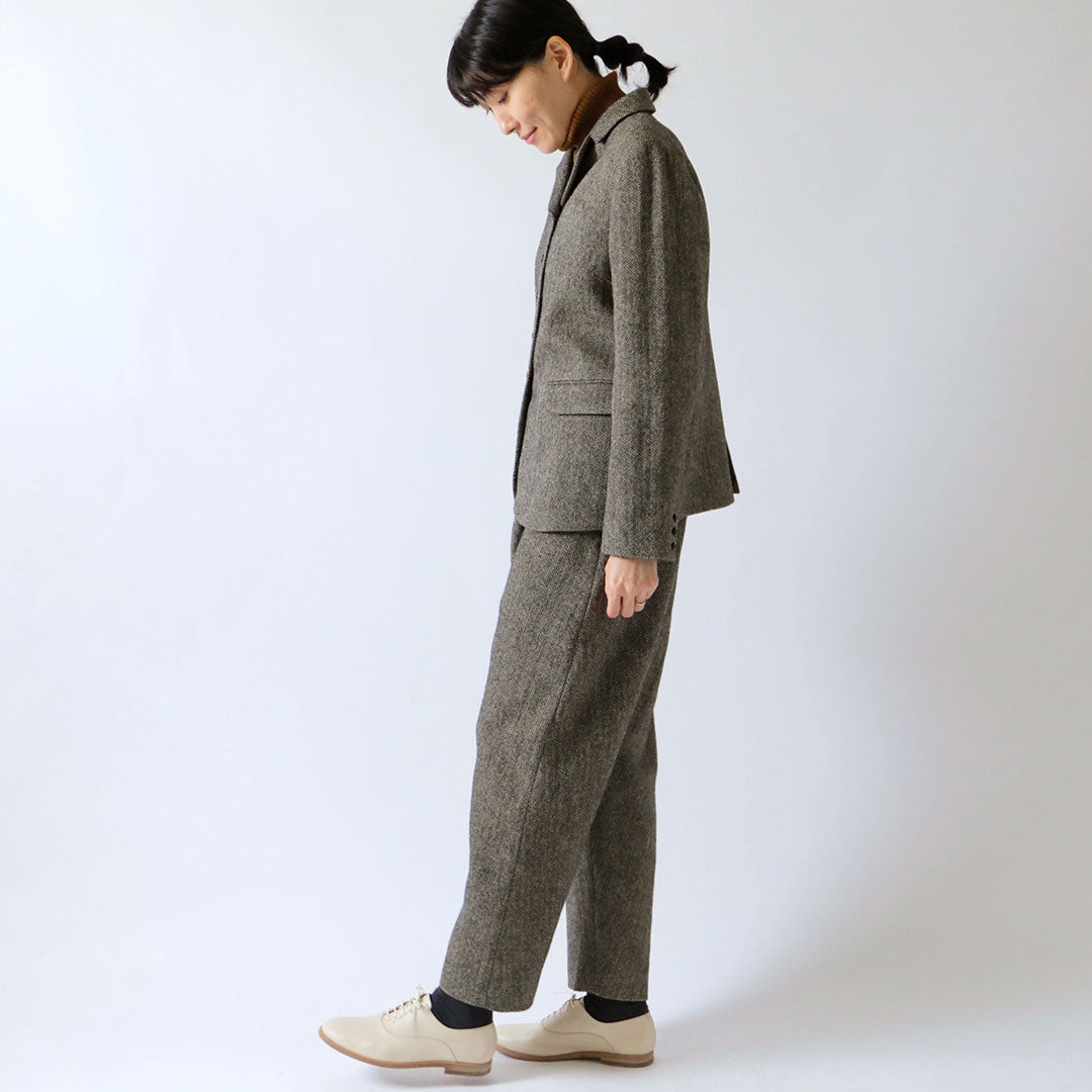 LISETTE-マニッシュなイタリアンヘリンボーンのパンツ&ジャケット